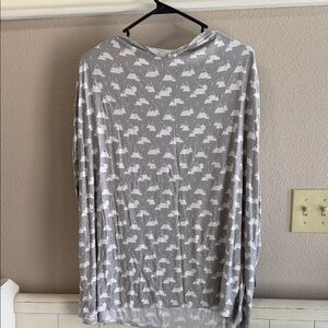 Gray and White Cover-Up and Car Seat Cover